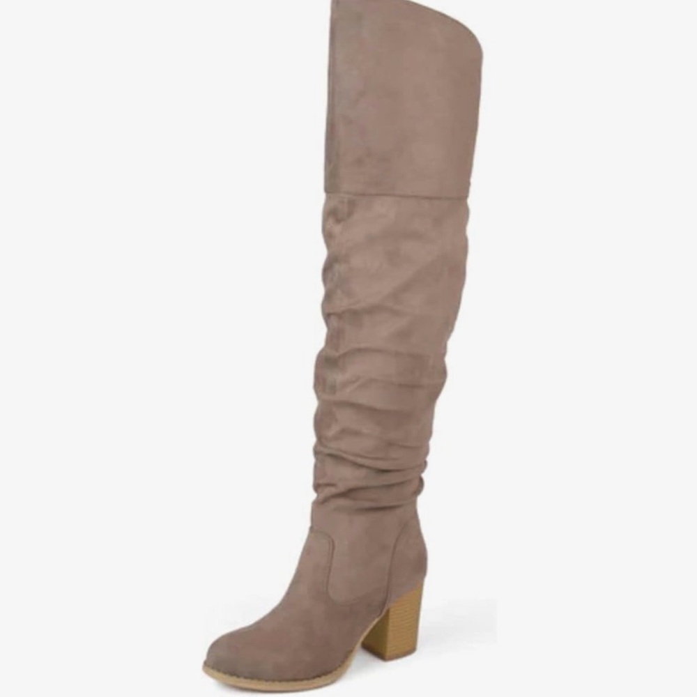 Extra Wide Calf Over the Knee Suede Boots
